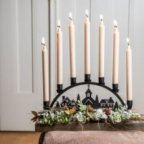 Product Candle arch light arch black metal 40x6cm H18,5cm