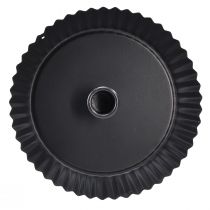 Product Metal candle holder in cake shape, black, Ø18cm, 2 pieces