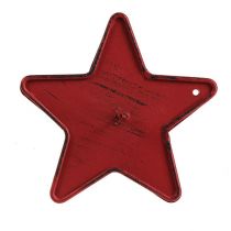 Candle holder star to stick 9cm red