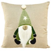 Product Decorative cushion with gnome decorative cushion green beige 40×40cm