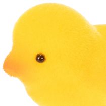 Product Small Easter chicks, yellow and orange flocked, 4.5cm tall, 18 pieces