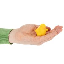 Product Small Easter chicks, yellow and orange flocked, 4.5cm tall, 18 pieces