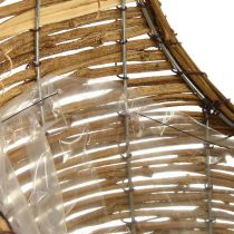 Product Basket for planting with handle vine L18/22cm set of 2