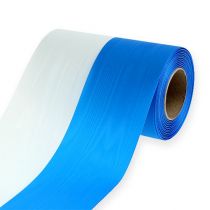 Product Wreath ribbons moiré blue-white 150 mm