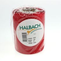 Product Red wreath ribbon 125mm x 25m - Ribbon for funeral floristry, lettering &amp; decoration