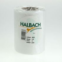 Product White wreath ribbon 125mm 25m decorative ribbon funeral service grave decoration