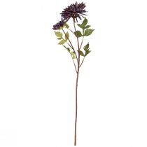 Product Artificial Chrysanthemum 2 Flowers Violet Ø5/11cm L70cm