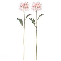 Product Artificial Chrysanthemums Pink Mauve Ø13cm L72cm 2pcs