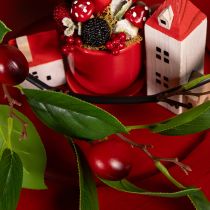 Product Artificial garland with cherries. Perfect for natural room decoration. Floral look. 160cm.