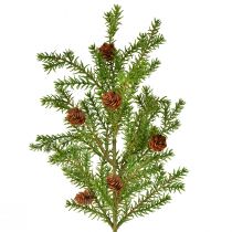 Product Artificial pine branches with cones 48cm – Christmas decoration, pine branches 3pcs, green