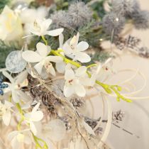 Product Artificial Orchids White Blossom Ø3.5–5cm L38cm 2pcs