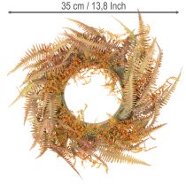 Product Artificial fern wreath for table and door 35cm