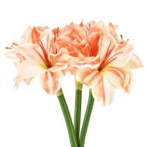 Product Artificial Amaryllis Artificial Flowers White Red Orange Amaryllis 40cm 3pcs