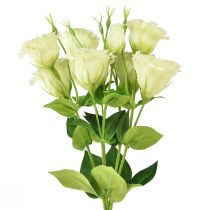 Product Artificial Flowers Eustoma Lisianthus Yellow Green 52cm 5pcs