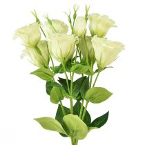 Product Artificial Flowers Eustoma Lisianthus Yellow Green 52cm 5 Pcs