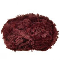 Product Faux Fur Cord Fluffy Decorative Cord Bordeaux 50g 30m