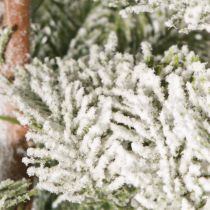 Product Artificial fir tree on metal plate snow winter decoration 35x115cm