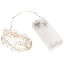 Product LED string lights for indoor use, battery operated, warm white, 30 LEDs, 3m, 6 pieces