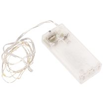 Product Battery-operated string lights for indoor use, warm white, 10 LEDs, 1m length, 6 pieces