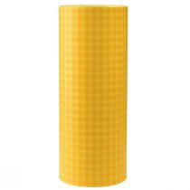 Product Cuff Paper Tissue Paper Flower Paper Yellow Check 25cm 100m