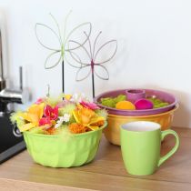 Product Metal decorative Bundt cake pan apple green Ø23cm H12cm