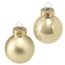 Product Mini Christmas tree balls glass pearl tree balls Ø2.5cm 22 pcs