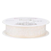 Product Organza ribbon flower gift ribbon cream 25mm 18m