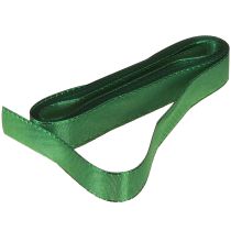 Product Decorative ribbon green gift ribbon selvedge dark green 15mm 3m x 10 pcs