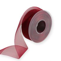 Product Bordeaux organza ribbon 40mm 50m