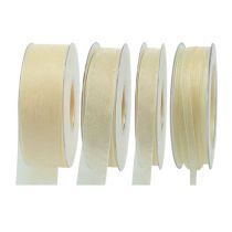 Product Organza ribbon with selvage 50m cream