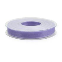 Product Organza ribbon gift ribbon purple ribbon selvedge 15mm 50m
