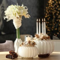 Product Paper decorative ball, modern pumpkin decoration, honeycomb paper, 34cm, 2 pieces