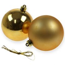 Christmas ball gold 10cm 4pcs