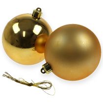 Product Christmas ball gold 10cm 4 pieces