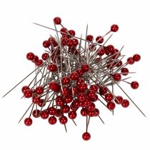 Product Pearl head pins Ø6mm 65mm Red