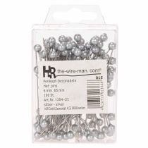 Product Pearl-headed pins Ø6mm 65mm silver
