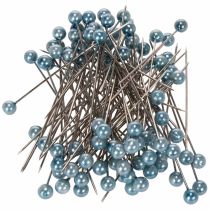 Product Turquoise pearl-headed pins, Ø6mm, 65mm