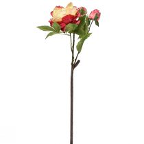 Product Peonies Silk Flowers Artificial Flowers Pink Yellow 68cm