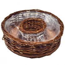 Product Willow planting rings set Ø32/25cm, 2 pieces, rustic natural decoration