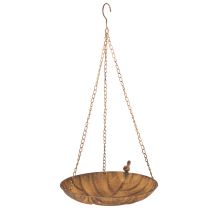 Product Decorative hanging bowl, garden decoration, rust look, Ø31cm, L62cm