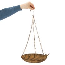 Product Decorative hanging bowl, garden decoration, rust look, Ø31cm, L62cm