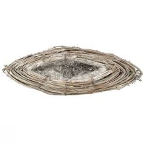 Product Rattan Vine Plant Pots, Natural White, 40x13cm, 2 Pieces - Country House Decor Plants