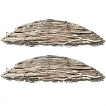 Product Rattan Vine Plant Pots, Natural White, 40x13cm, 2 Pieces - Country House Decor Plants