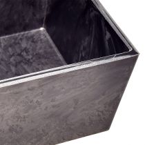 Product Versatile grey plastic plant pot – rectangular, 37cm – ideal for indoor and outdoor gardening