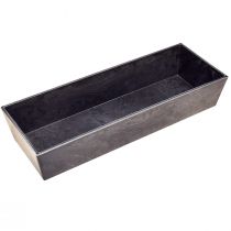 Product Versatile grey plastic plant pot – rectangular, 37cm – ideal for indoor and outdoor gardening