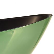 Product Modern green half-moon bowl made of plastic 39 cm – versatile for decoration – 2 pieces