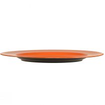 Product Plastic plates in orange – 28 cm – Ideal for parties and decoration – 4 pieces