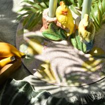 Product Placemats Round Grey Felt Summer Lemon 31cm 2 pcs