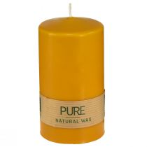Product Sustainable pillar candle made from natural wax for eco-friendly decoration