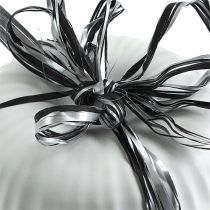Raffia ribbon black silver gift ribbon deco ribbon 200m